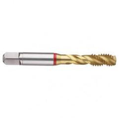 M3x0.50 6H 3-Flute PM Cobalt Red Ring Semi-Bottoming 40 degree Spiral Flute Tap-TiN - Makers Industrial Supply