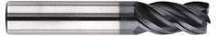 SGS - 5/8", 4 Flute, Single End, Solid Carbide, 0.04" Corner Radius End Mill - 5-1/2" OAL, Right Hand Flute, 3/4" LOC, Right Hand Cut, 3-1/4" Extended Reach - Makers Industrial Supply