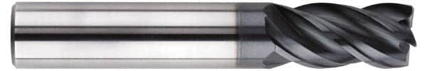 SGS - 5/16", 4 Flute, Single End, Solid Carbide, 0.04" Corner Radius End Mill - 2-1/2" OAL, Right Hand Flute, 13/32" LOC, Right Hand Cut, 1" Extended Reach - Makers Industrial Supply