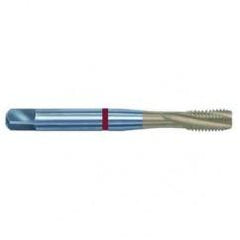 8-36 2B 3-Flute PM Cobalt Red Ring Semi-Bottoming 15 degree Spiral Flute Tap-TiN - Makers Industrial Supply