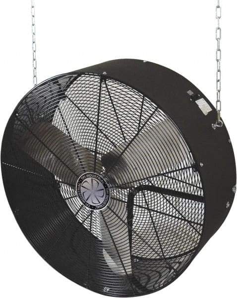 TPI - 36" Blade, Direct Drive, 1/3 hp, 6,500 & 5,400 CFM, Suspension Blower Fan - 5.6 Amps, 120 Volts, 2 Speed, Single Phase - Makers Industrial Supply