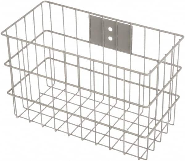 Marlin Steel Wire Products - 7" Deep, Rectangular Steel Wire Basket - 14" Wide x 9" High - Makers Industrial Supply