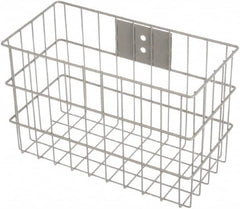 Marlin Steel Wire Products - 7" Deep, Rectangular Steel Wire Basket - 14" Wide x 9" High - Makers Industrial Supply