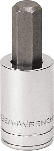 GearWrench - 1/4" Drive, 6mm Hex Bit Socket - 1-17/32" OAL, 0.984" Bit Length - Makers Industrial Supply