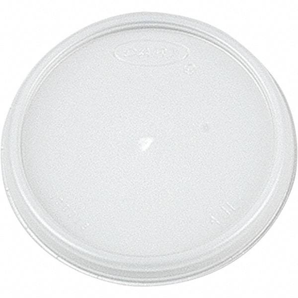 DART - Plastic Lids, 4 oz Cups - Translucent - Makers Industrial Supply