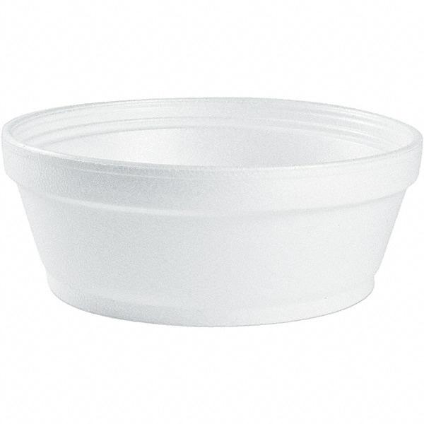 DART - Foam Food Containers, Foam, 8 oz - White - Makers Industrial Supply