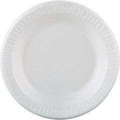 DART - Foam Dinnerware Plate, 10-1/4" - White - Makers Industrial Supply