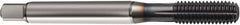 Guhring - M9x1.00 Metric Fine 6HX D7/D8 Thread Limit Semi-Bottoming Thread Forming Tap - Powdered Metal High Speed Steel, TiCN Finish, 90mm OAL, Right Hand Thread, Series 1272 - Makers Industrial Supply