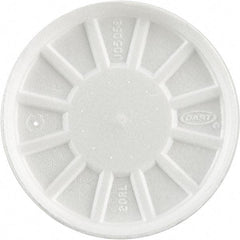 DART - Foam Lids, Fits 6-32 oz Cups - White - Makers Industrial Supply