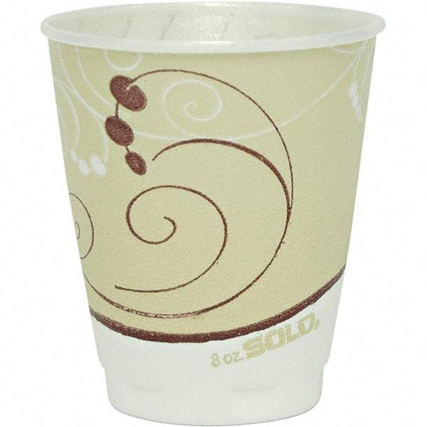 Solo - 8 oz Foam Hot/Cold Drink Cups - Tan - Makers Industrial Supply