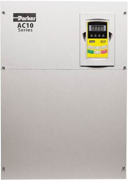 Parker - Three Phase, 460 Volt, 125 hp, Variable Frequency Drive - 16.14" Wide x 11.81" Deep x 24" High, IP20 - Makers Industrial Supply