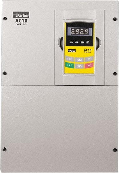 Parker - Three Phase, 460 Volt, 60 hp, Variable Frequency Drive - 12.4" Wide x 9.21" Deep x 18" High, IP20 - Makers Industrial Supply