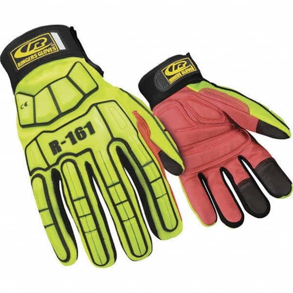 Ringers Gloves - Size 2XL (12) Spandex High Visibility Work Gloves - Makers Industrial Supply