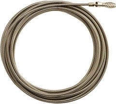 Milwaukee Tool - 5/16" x 25' Drain Cleaning Machine Cable - Inner Core Drophead, 1-1/4" to 2-1/2" Pipe, Use with Milwaukee M18 Drain Snakes - Makers Industrial Supply