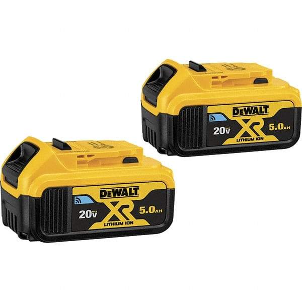 DeWALT - 20 Volt Lithium-Ion Power Tool Battery - 5 Ahr Capacity, 1 hr Charge Time, Series 20V Max - Makers Industrial Supply