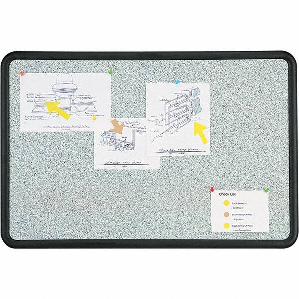 Quartet - 24" High x 36" Wide Fabric Bulletin - High-Density Foam, Includes Mounting Kit - Makers Industrial Supply