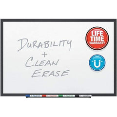 Quartet - 36" High x 60" Wide Magnetic Dry Erase Board - Porcelain, Includes (4) Dry-Erase Markers & Mounting Hardware - Makers Industrial Supply