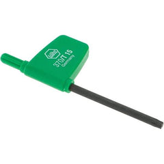 Wiha - T15 Torx Key - Flag-Style, 45mm Length Under Head, 3.1" OAL - Makers Industrial Supply