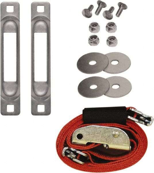 Snap-Loc - 8' Long x 2" Diam, Red Tie Down Strap Kit - Makers Industrial Supply