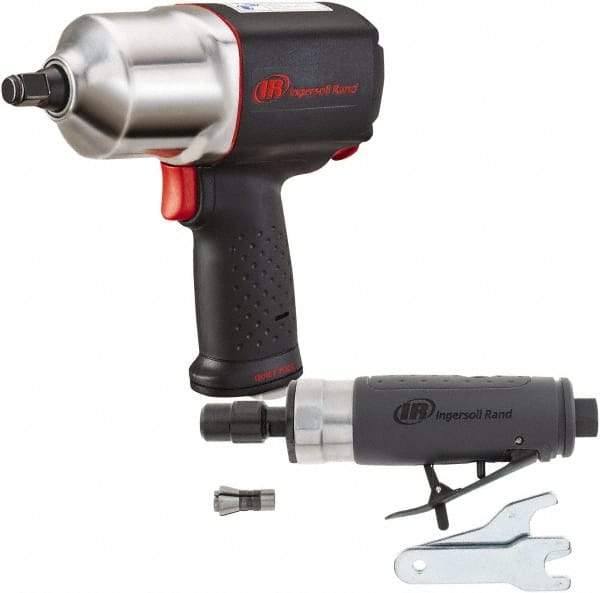 Ingersoll-Rand - Impact Wrench/Die Grinder Air Tool Combination Kit - 90 psi - Makers Industrial Supply