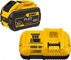 DeWALT - 60 Volt Lithium-Ion Power Tool Battery - 9 Ahr Capacity, 1 hr Charge Time, Series 20/60 FLEXVOLT - Makers Industrial Supply