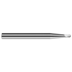 Harvey Tool - Ball End Mills; Mill Diameter (Inch): 5/64 ; Mill Diameter (Decimal Inch): 0.0780 ; Number of Flutes: 2 ; Length of Cut (Inch): 1/16 ; Length of Cut (Decimal Inch): 0.0620 ; Material: Solid Carbide - Exact Industrial Supply