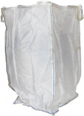 Vestil - 8 Lb Load Capacity, 2-7/8 Cu Yd, Polypropylene Fabric Hopper - 36" Wide x 36" Long x 63" High, White - Makers Industrial Supply