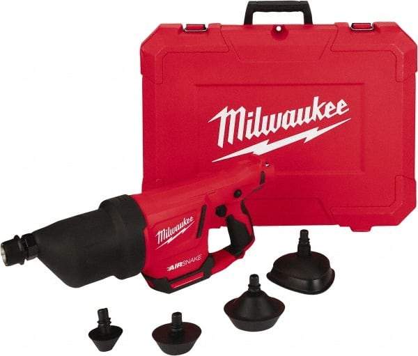 Milwaukee Tool - 12V Lithium-Ion Battery Battery Drain Cleaning Machine - For 1" to 4" Pipe - Makers Industrial Supply