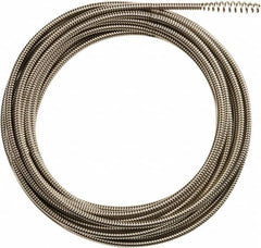 Milwaukee Tool - 5/16" x 35' Drain Cleaning Machine Cable - Inner Core, 1-1/4" to 2-1/2" Pipe, Use with Milwaukee Drain Cleaning Tools - Makers Industrial Supply