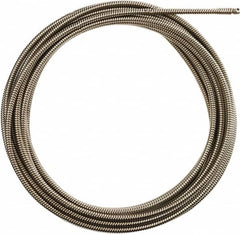 Milwaukee Tool - 5/8" x 50' Drain Cleaning Machine Cable - All-Purpose Wind, 1-1/4" to 2-1/2" Pipe, Use with Milwaukee Drain Cleaning Tools - Makers Industrial Supply