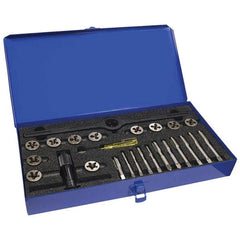 Greenfield Threading - Tap & Die Sets Minimum Tap Thread Size (Inch): 1/4-20 Maximum Tap Thread Size (Inch): 1/2-20 - Makers Industrial Supply