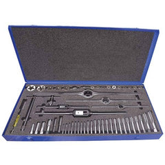 Greenfield Threading - Tap & Die Sets Minimum Tap Thread Size (Inch): #4-40 Maximum Tap Thread Size (Inch): 5/16-18 - Makers Industrial Supply