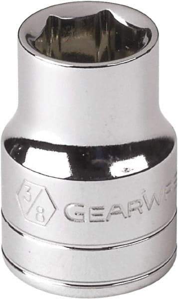 GearWrench - 1/4" Drive, Standard Hand Socket - 12 Points, Alloy Steel, Full Polish Finish - Makers Industrial Supply