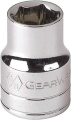 GearWrench - 1/4", 1/4" Drive, Standard Hand Socket - 12 Points, Alloy Steel, Full Polish Finish - Makers Industrial Supply