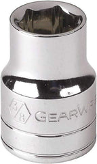 GearWrench - 7/16", 1/4" Drive, Standard Hand Socket - 12 Points, Alloy Steel, Full Polish Finish - Makers Industrial Supply