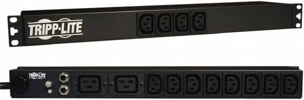 Tripp-Lite - 14 Outlets, 100/240 Volts, 20 Amps, 10' Cord, Power Outlet Strip - Rack Mount, C13/C20 NEMA Configuration, 19" Strip - Makers Industrial Supply