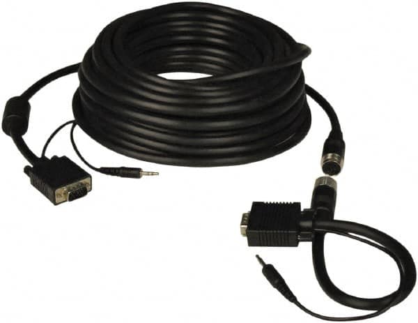 Tripp-Lite - 50' Long, VGA, HD15 Computer Cable - Black, Male x Male - Makers Industrial Supply