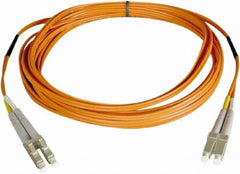 Tripp-Lite - 10' Long, LC/LC Head, Multimode Fiber Optic Cable - Aqua, Use with LAN - Makers Industrial Supply