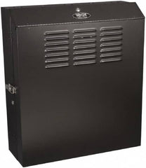 Tripp-Lite - 23-1/2" Overall Width x 5" Rack Height x 17-1/2" Overall Depth Data Cable Enclosure - 200 Lb Capacity, Black - Makers Industrial Supply