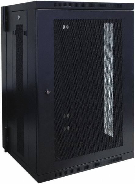 Tripp-Lite - 23.6" Overall Width x 18" Rack Height x 21.6" Overall Depth Data Cable Enclosure - 250 Lb Capacity, Black - Makers Industrial Supply