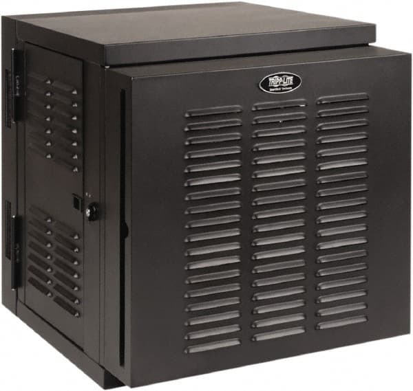 Tripp-Lite - 23.62" Overall Width x 12" Rack Height x 26.42" Overall Depth Data Cable Enclosure - 3,000 Lb Capacity, Black - Makers Industrial Supply