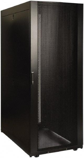 Tripp-Lite - 23.63" Overall Width x 42" Rack Height x 50.89" Overall Depth Data Cable Enclosure - 3,000 Lb Capacity, Black - Makers Industrial Supply