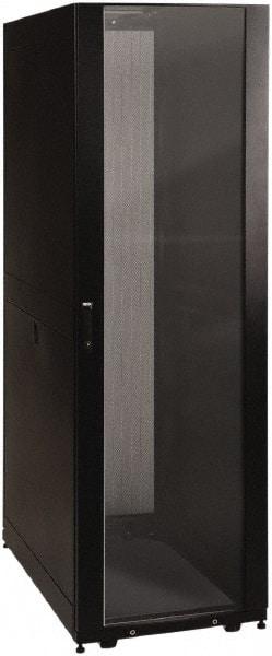 Tripp-Lite - 23.63" Overall Width x 42" Rack Height x 43" Overall Depth Data Cable Enclosure - 3,000 Lb Capacity, Black - Makers Industrial Supply