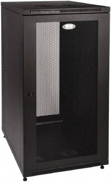 Tripp-Lite - 24.2" Overall Width x 24" Rack Height x 34.06" Overall Depth Data Cable Enclosure - 3,000 Lb Capacity, Black - Makers Industrial Supply