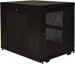 Tripp-Lite - 23.6" Overall Width x 12" Rack Height x 33-1/2" Overall Depth Data Cable Enclosure - 3,000 Lb Capacity, Black - Makers Industrial Supply