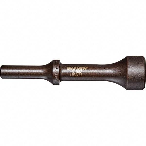 Mayhew - 1" Head Width, 4-1/4" OAL, Pneumatic Hammer - Round Drive, Round Shank, Steel - Makers Industrial Supply