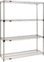 Eagle MHC - 4 Shelf Eagle MHC Wire Shelving - Starter Unit - 48" Wide x 24" Deep x 74" High, - Makers Industrial Supply