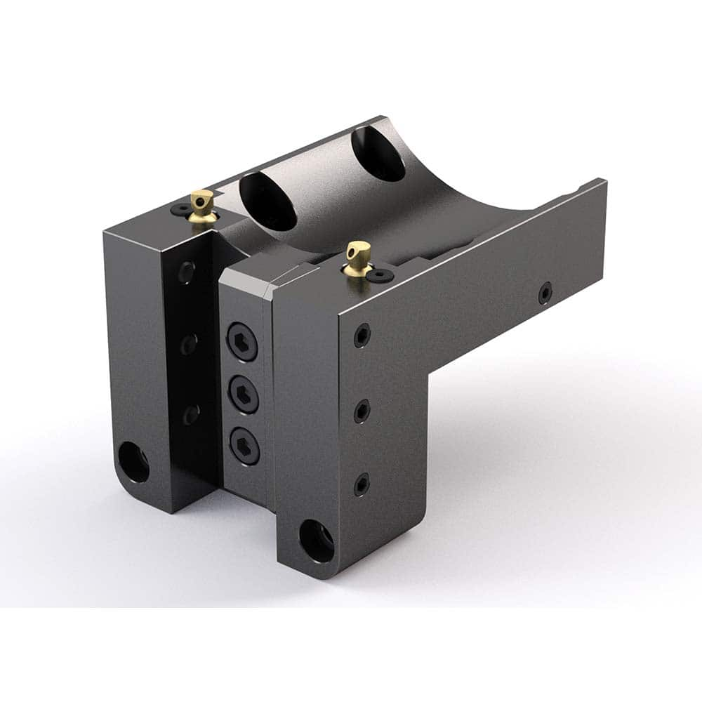 Global CNC Industries - Turret & VDI Tool Holders; Type: Mori OD Turning Block ; Clamping System: 102mm X 80mm ; Tool Axis: OD ; Through Coolant: No ; Outside Diameter (Decimal Inch): 1.2500 ; Additional Information: 4 Mounting Holes - Exact Industrial Supply