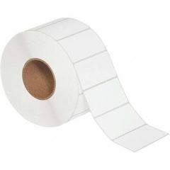 Value Collection - Pack of 4 Rolls, 3,000 Labels per Roll, 4" x 2" White Matte Coated Facestock Thermal Labels - Makers Industrial Supply