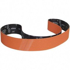 Norton - 3" Wide x 90" OAL, 36 Grit, Ceramic Abrasive Belt - Ceramic, Coated, Y Weighted Cloth Backing - Makers Industrial Supply